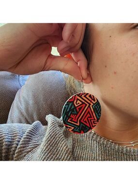 Geometric Earrings Big!